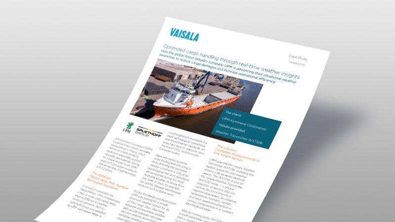 Optimized cargo handling through real-time weather insights