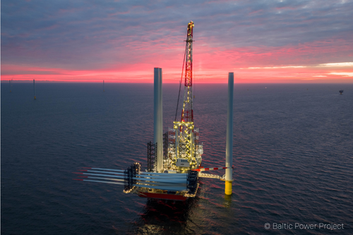 Baltic Power Project sunset