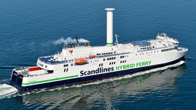 Ferry boat at sea