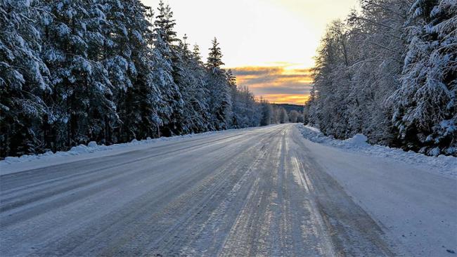 Icy road