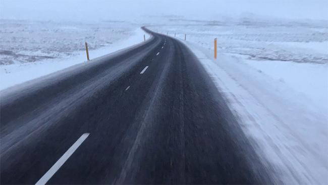 Winter road. photo by Martin Robles