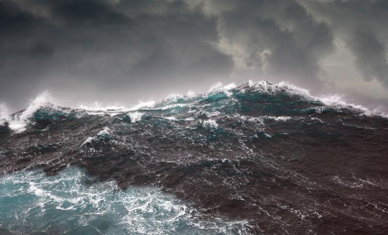 Rough seas