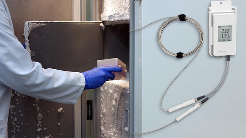 RFL probes in a freezer
