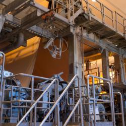Inside pulp mill 